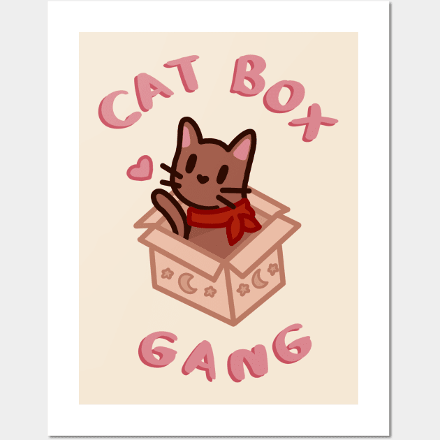 Cat Box Gang Wall Art by MoonSugarCake